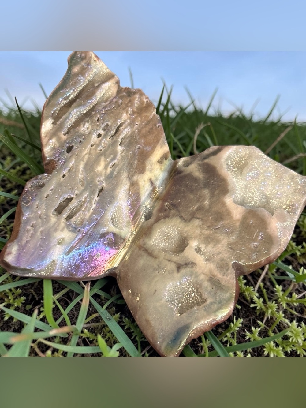 Aura Sphalerite Crystal Butterfly